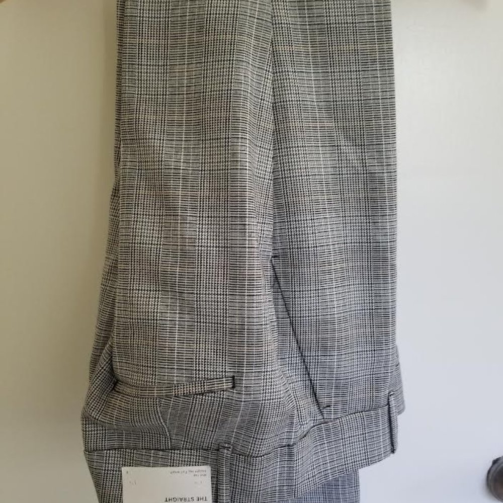 Ann Taylor Factory NWT Plaid Straight Leg Pants Size 0